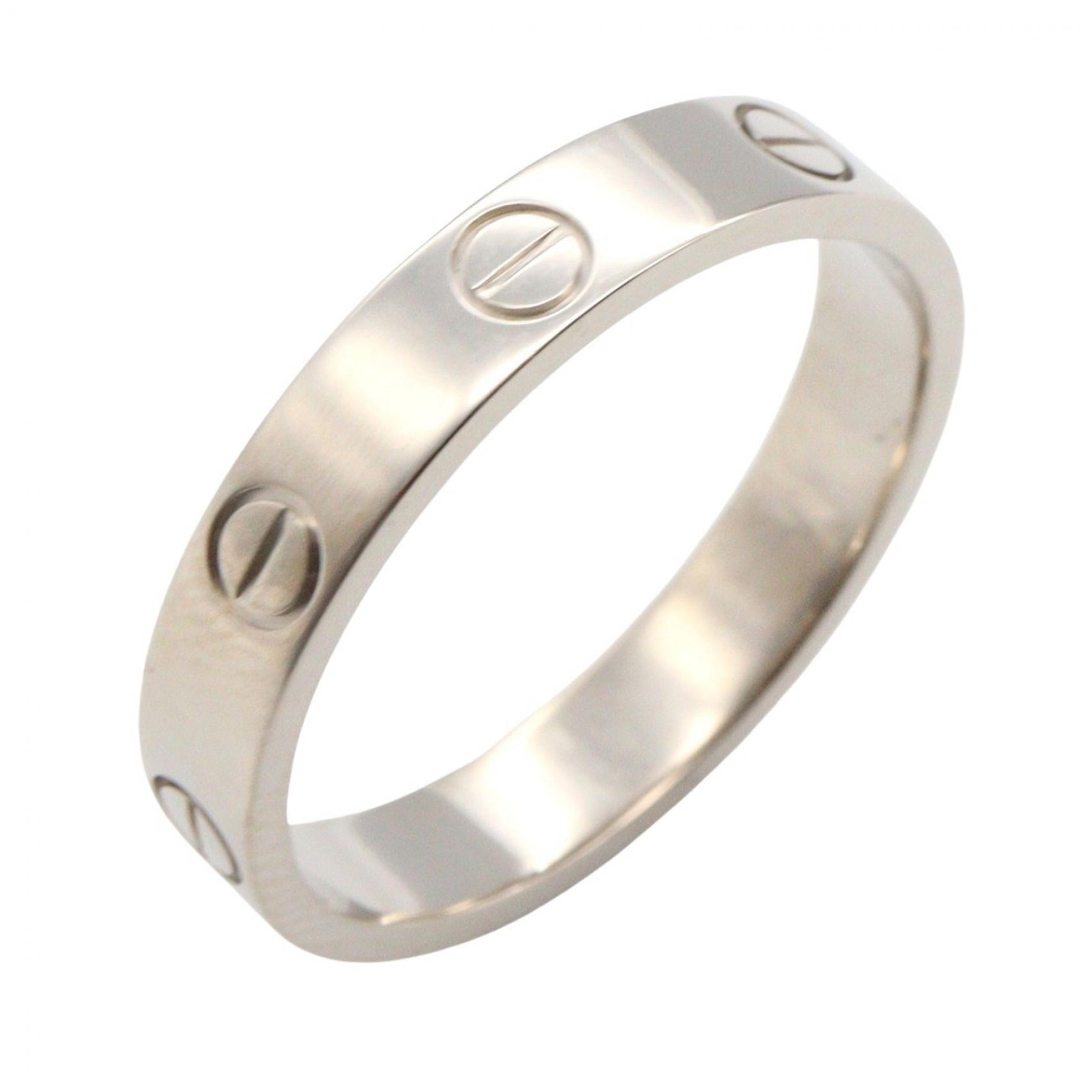 カルティエ CARTIER ミニラブリング リング・指輪 ジュエリー K18WG(ホワイトゴールド) メンズ レディース シルバー系 【中古】