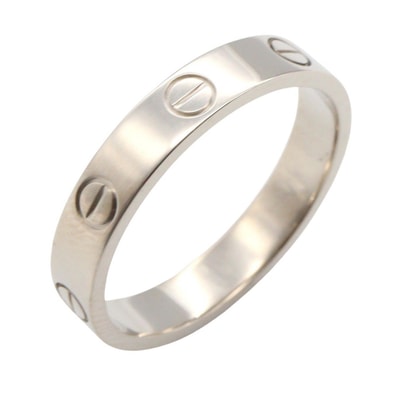 カルティエ CARTIER ミニラブリング リング・指輪 ジュエリー K18WG(ホワイトゴールド) メンズ レディース シルバー系 【中古】