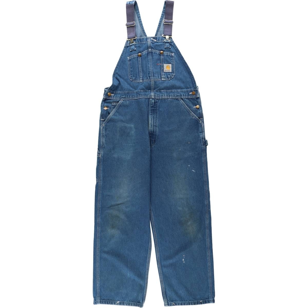 古着 カーハート Carhartt デニムオーバーオール メンズw38相当/eaa630433
