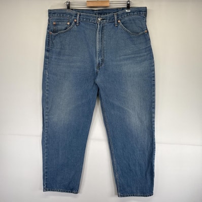 古着 リーバイス Levi's デニムパンツ 550 テーパード ジーパン ジーンズ 色落ち 長ズボン 5ポケット w42 L30 ブルー メンズ