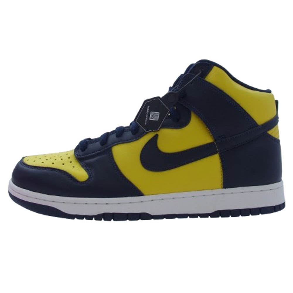 NIKE ナイキ スニーカー cz8149-700 DUNK HI SP MICHIGAN 2020 ダンク ハイ ミシガン ハイカット スニーカー イエロー系 ネイビー系 30cm【新古品】【未使用】【中古】