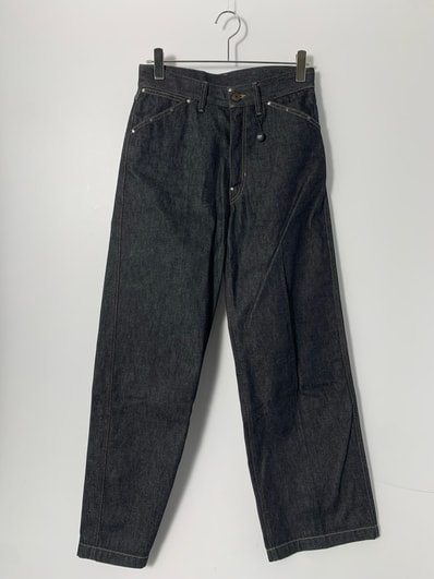 LEMAIRE Studded Denim Wide Pants "Slate"