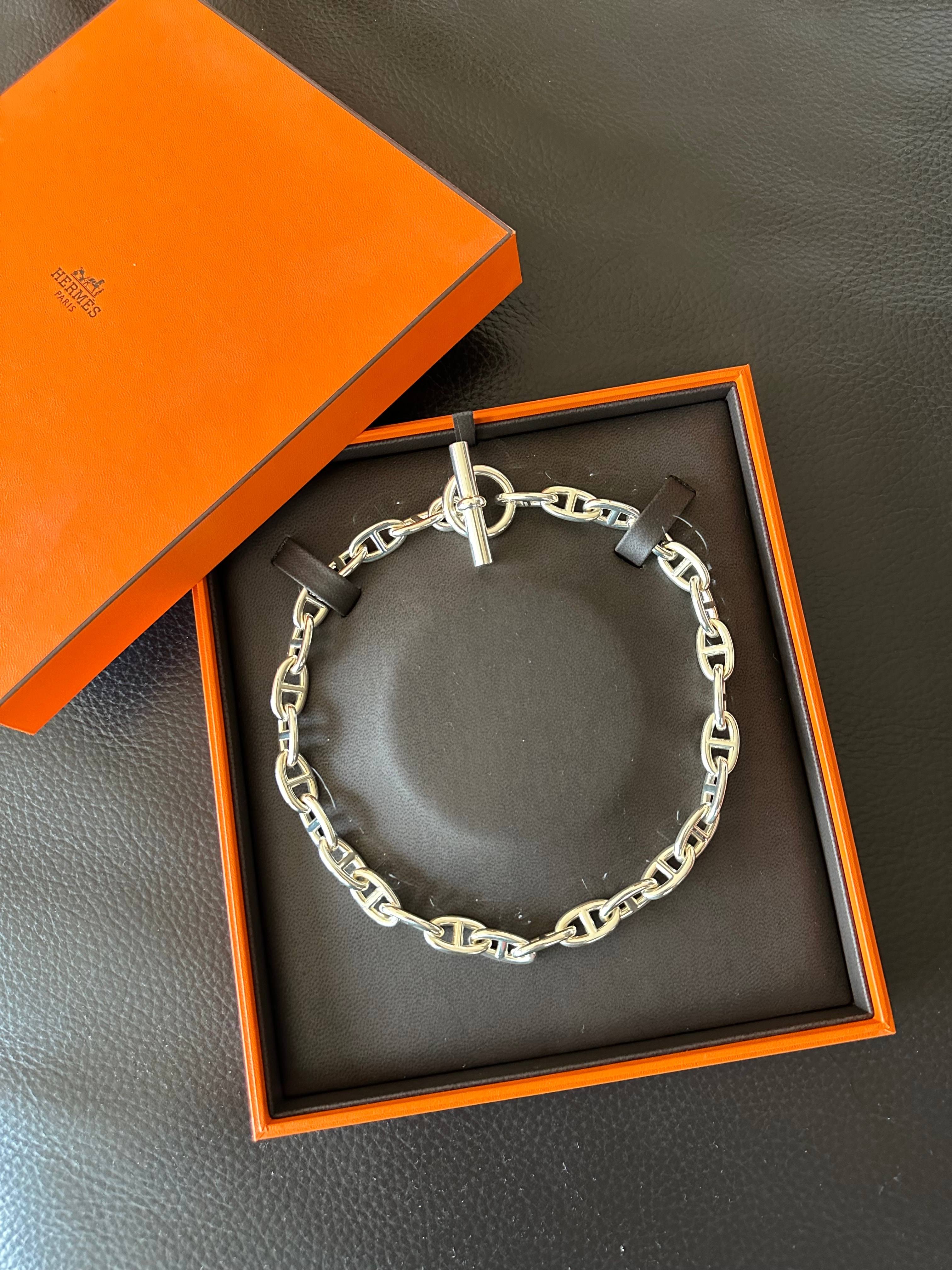 Hermes Chaine D'ancre GM Necklace Large Model "Silver"