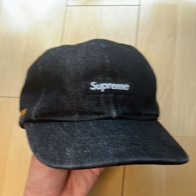 Supreme Cordura Denim Small Box 6-Panel "Black"