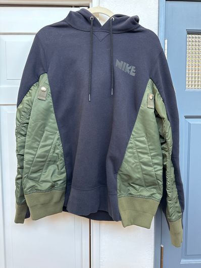 sacai x Nike Lab U NRG Rh Hoodie "Khaki"