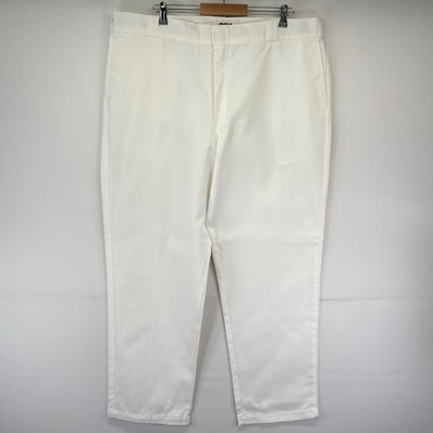 古着 ディッキーズ Dickies パンツ 874 ワークパンツ 大きいサイズ ワンポイントロゴ ジッパーフライ W44 L32 ホワイト系 メンズ