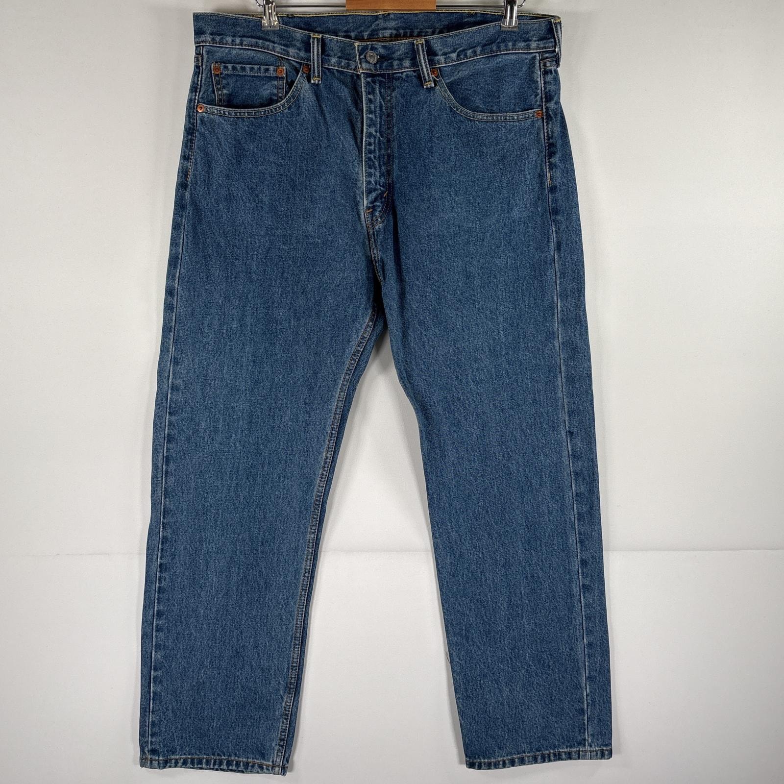 古着 リーバイス Levi's デニムパンツ 505 ストレート ジーパン 5ポケット ジップフライ ジーンズ w38 L30  ブルー メンズ