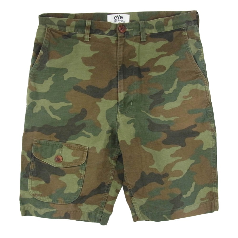 JUNYA WATANABE COMME des GARCONS MAN ジュンヤワタナベコムデギャルソンマン ショートパンツ 16SS WQ-P909 カモフラ ミリタリー ショートパンツ ショーツ ハーフパンツ カーキ系 S【中古】