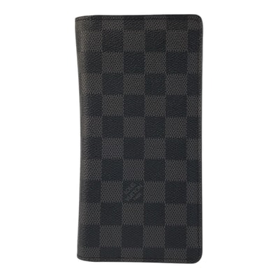 LOUIS VUITTON ルイヴィトン ダミエ グラフィット ポルトフォイユ ロン ブラック 黒 PVC 長財布 札入れ 602945 【中古】