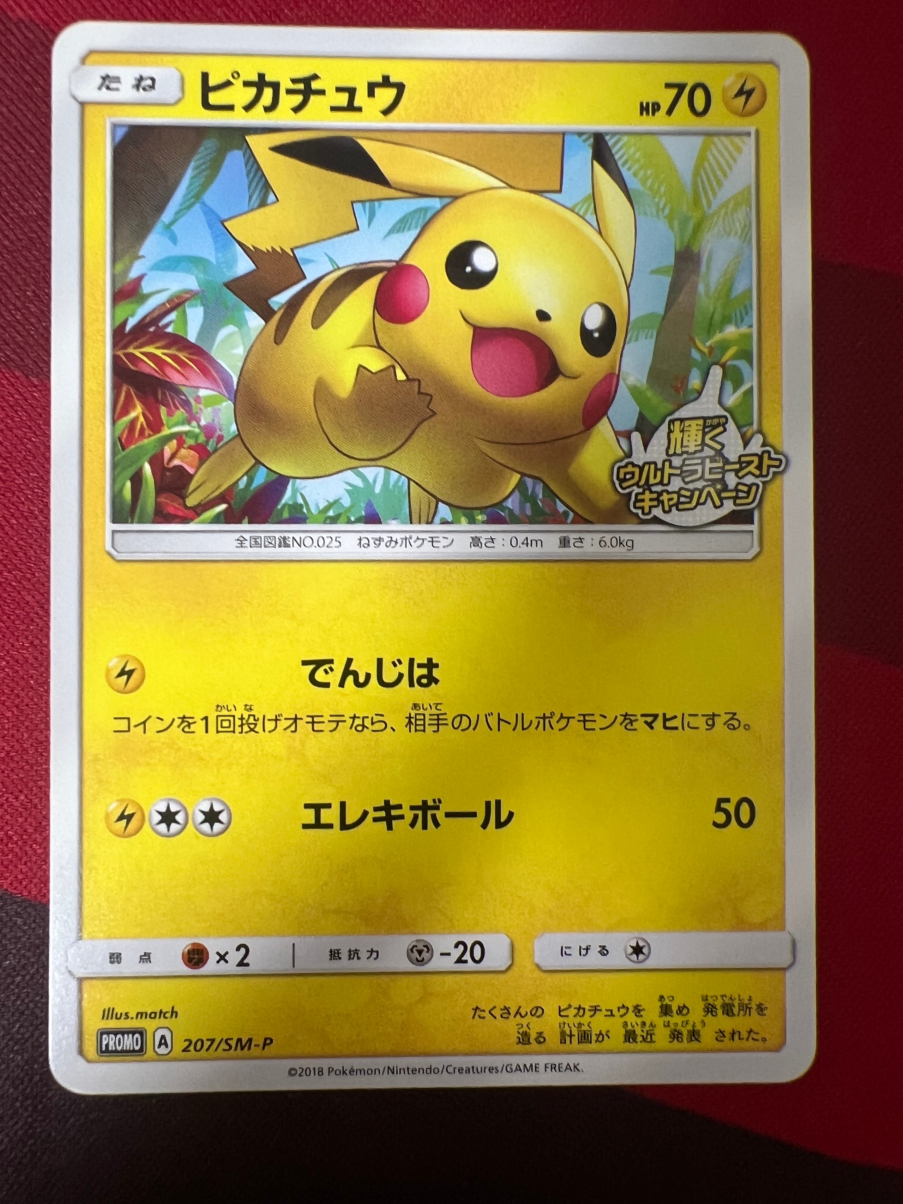 ピカチュウ でんじは 2018 207/SM-P プロモ ピカチュウ: プロモ [SM-P 207](プロモーションカード「SM-P」)の新品