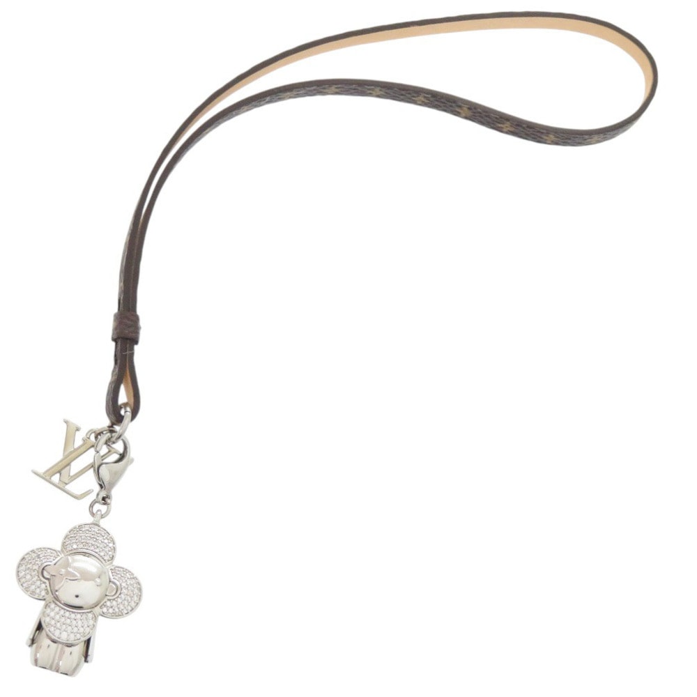 Louis Vuitton Bag Charm Mini Vivienne Stras "Silver"