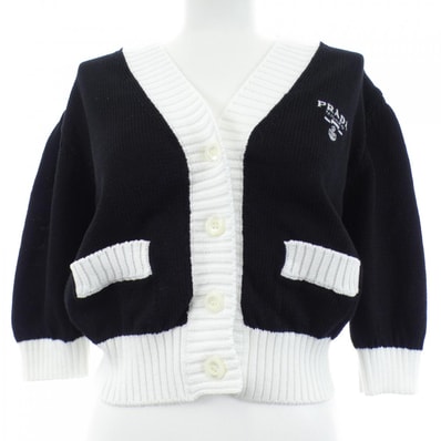 プラダ PRADA クロップド セミラグランショルダー P25I04 S211 1ZO5 カーディガン