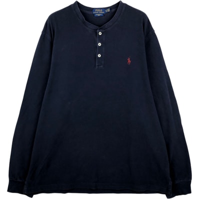 古着 ラルフローレン Ralph Lauren POLO RALPH LAUREN ヘンリーネック ロングTシャツ ロンT メンズXL相当/eaa632818