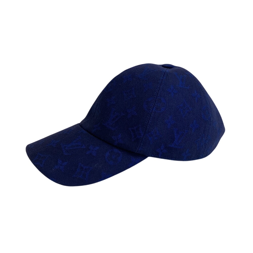 ルイヴィトン LOUIS VUITTON キャップ モノグラム エッセンシャル キャスケット モノグラム エッセンシャル ベースボール キャップ 帽子 キャスケット M77589 ブルー