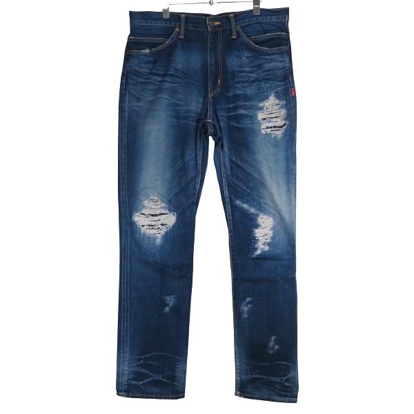 WTAPS ダブルタップス 15SS BLUES.SKINNY TRASH/TROUSERS.COTTON.DENIM.TRASH 151GWDT-PTM04 ブルース スキニー トラッシュ トラウザーズ デニム パンツ ボトムス サイズL