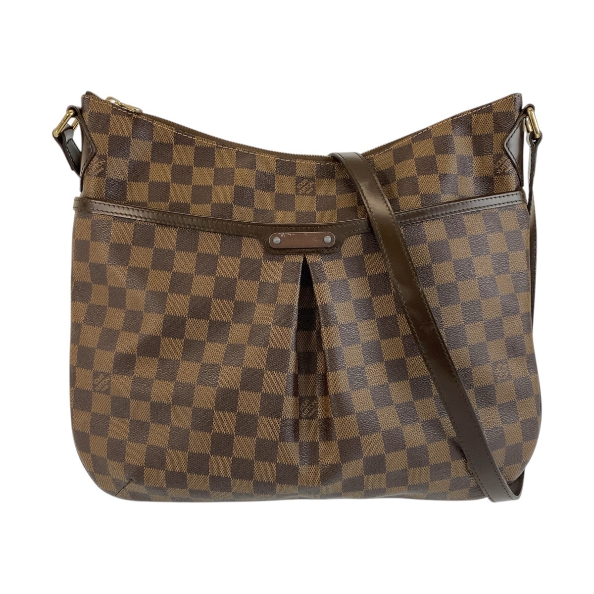 美品 LOUIS VUITTON ルイヴィトン ダミエ ブルームスベリGM ブラウン ゴールド金具 PVC ショルダーバッグ メッセンジャーバッグ 506728 【中古】