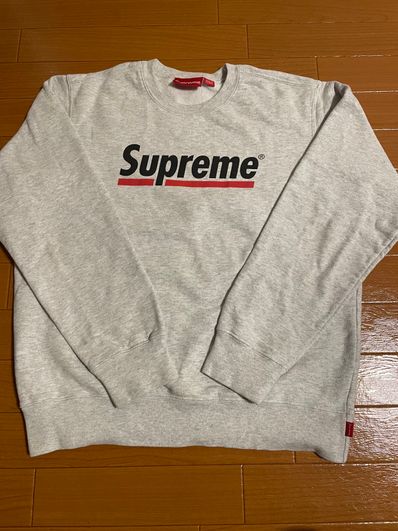 Supreme Underline Crewneck "Grey"