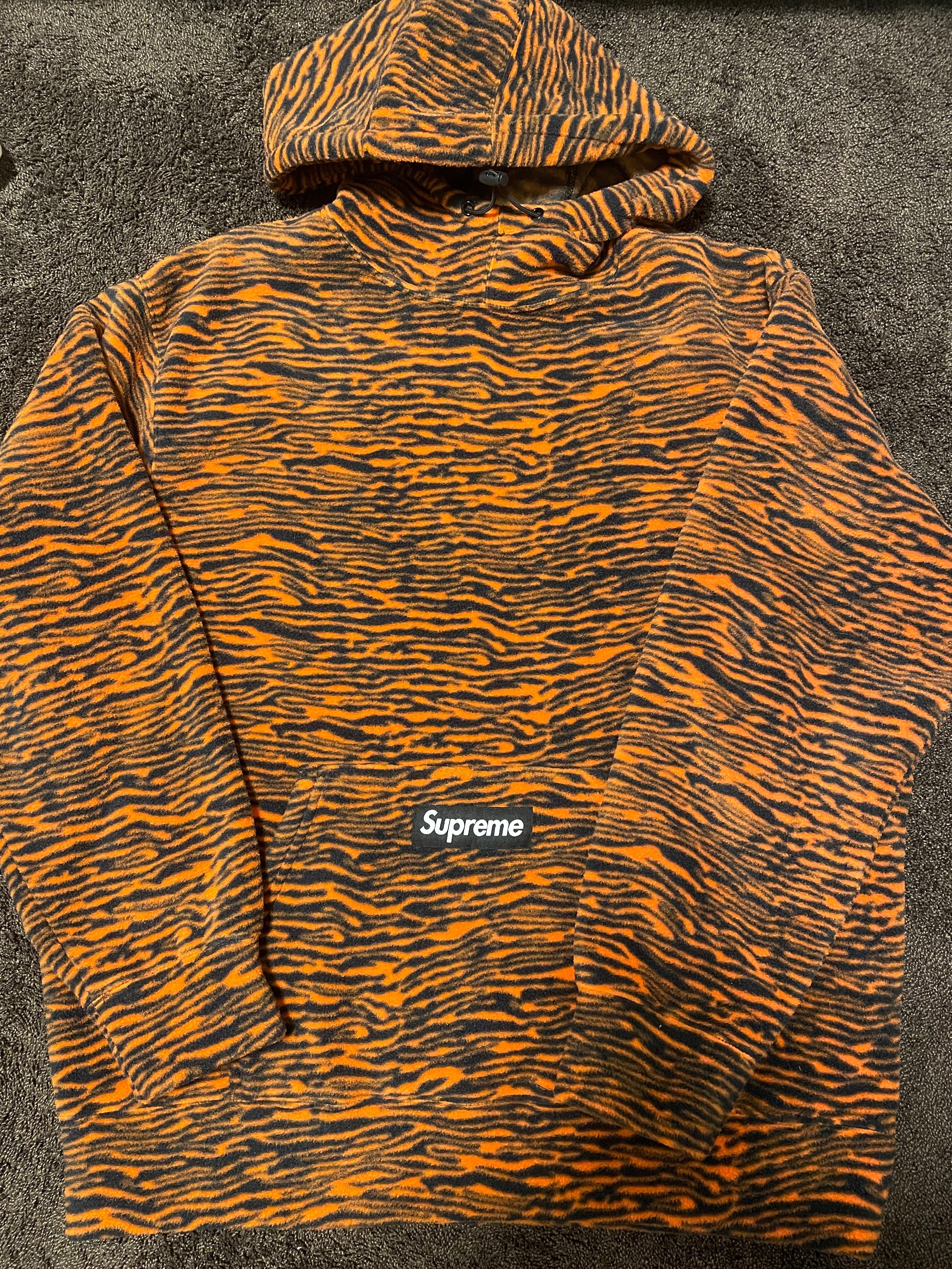 Supreme Polartec Hooded Sweatshirt "Tiger"