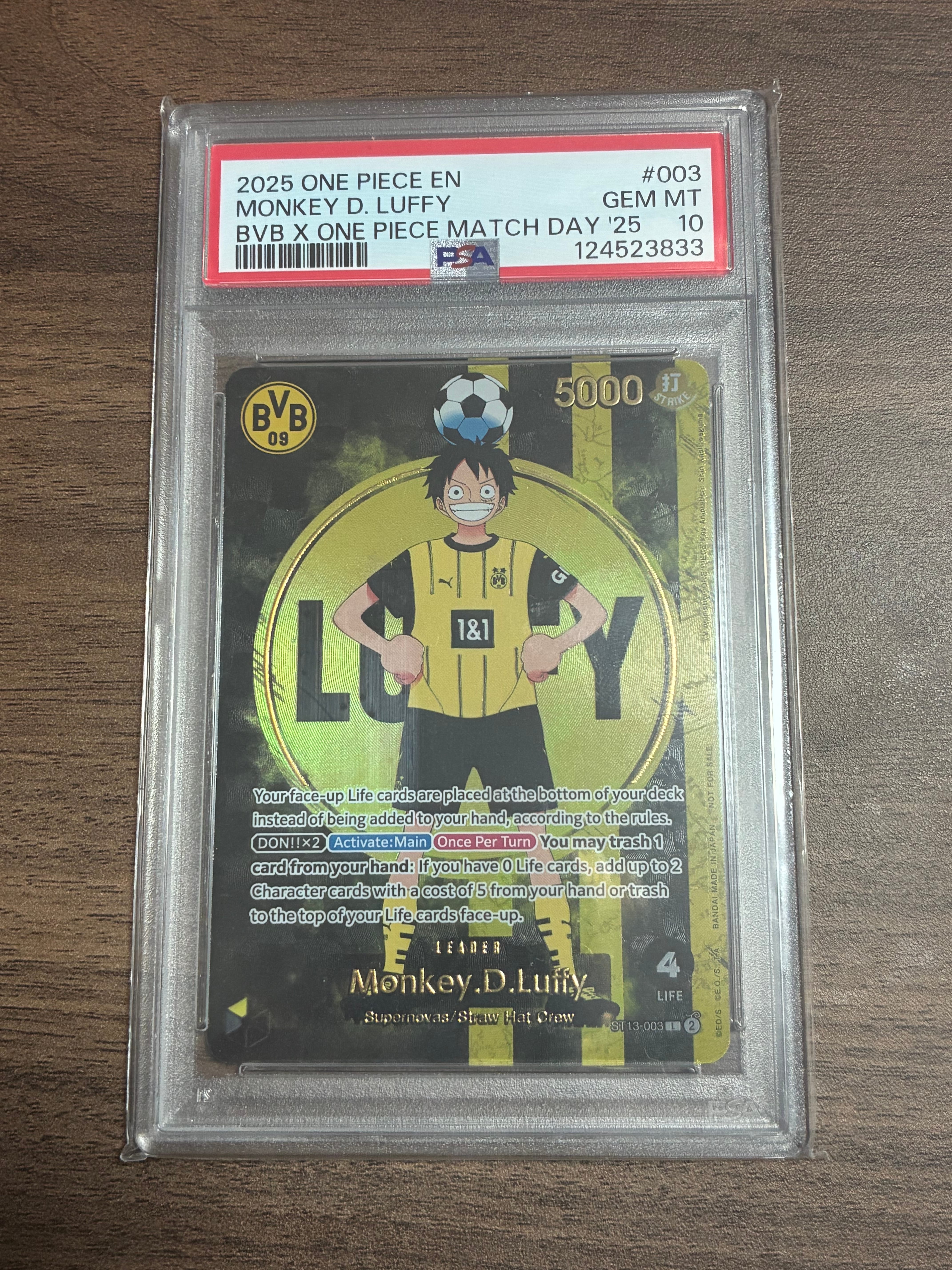 モンキー・D・ルフィ L [ST13-003]【英語版】(プロモーションカード「ボルシアドルトムント × ONE PIECE マッチデー 2025」)