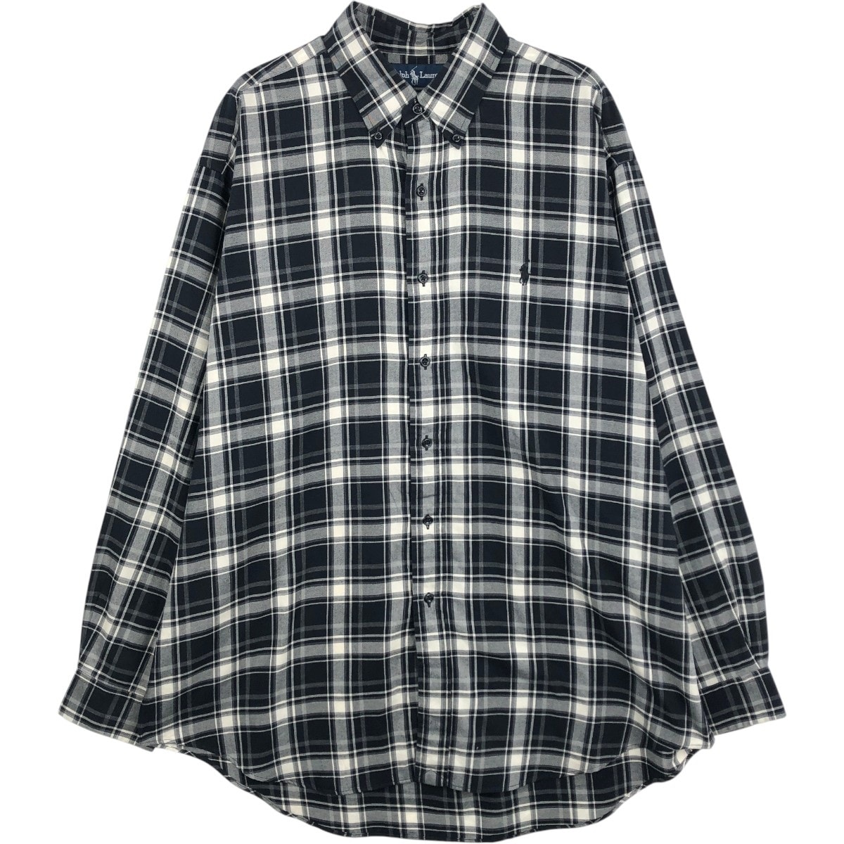 古着 ラルフローレン Ralph Lauren BLAKE 長袖 ボタンダウンチェックシャツ メンズL相当/eaa661374