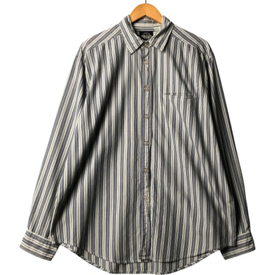 古着 90年代 リーバイス Levi's DOCKERS ドッカーズ マルチストライプ 長袖 コットンストライプシャツ メンズL相当 ヴィンテージ/eaa586753