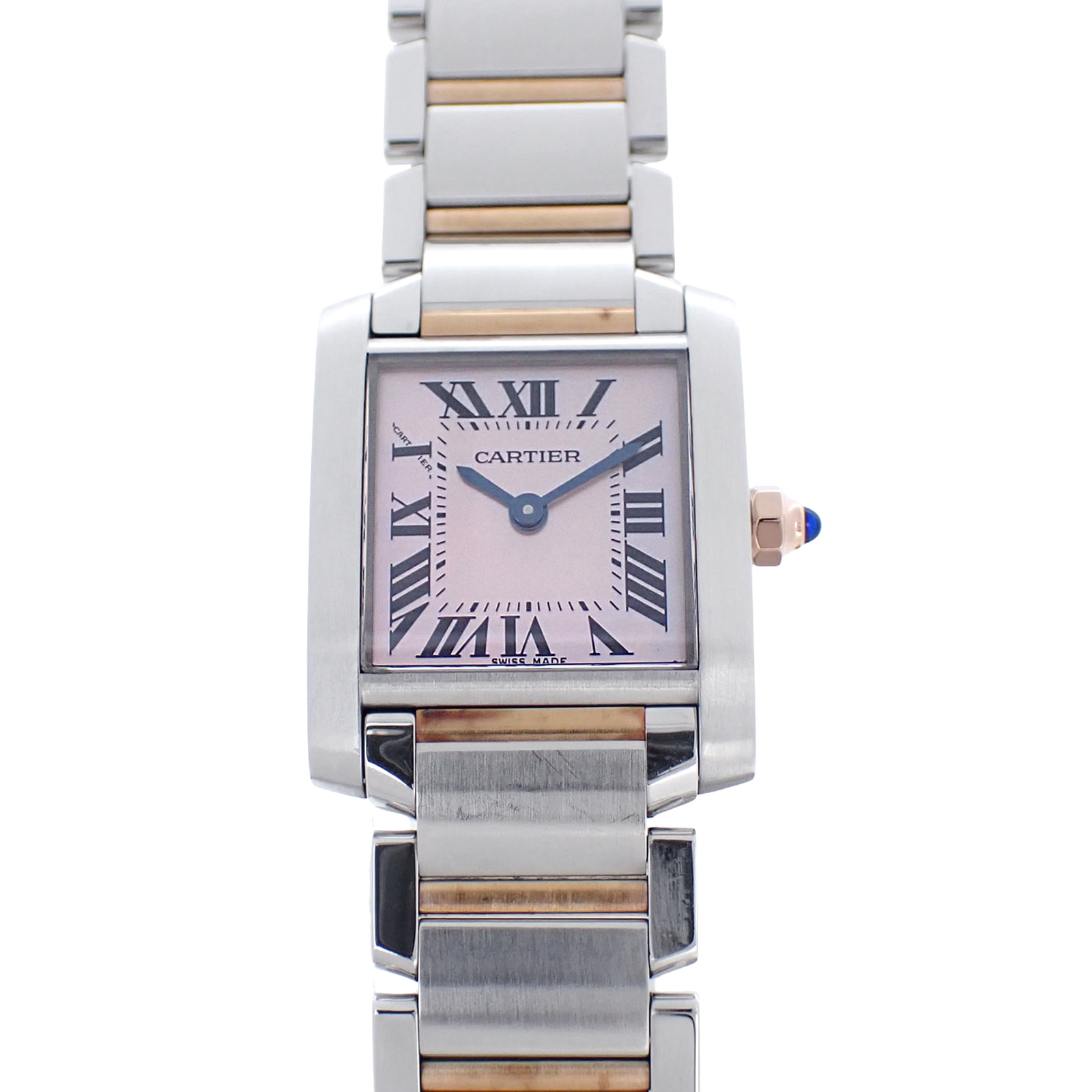 Cartier カルティエ  タンクフランセーズ SM  W51027Q4  ピンクシェル SS/PG  レディース 腕時計
