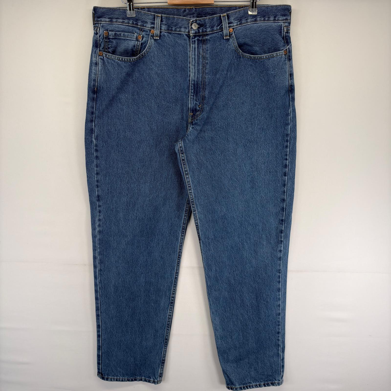 古着 リーバイス Levi's デニム パンツ 550 テーパード ジッパーフライ ジーパン ジーンズ 大きいサイズ w40 L34  ブルー系 メンズ