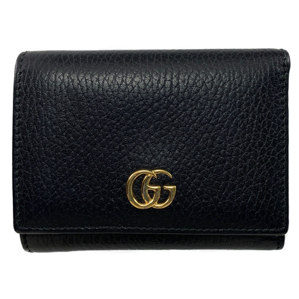 ▽▽GUCCI グッチ 3つ折財布 ミニウォレット プチマーモント 474746