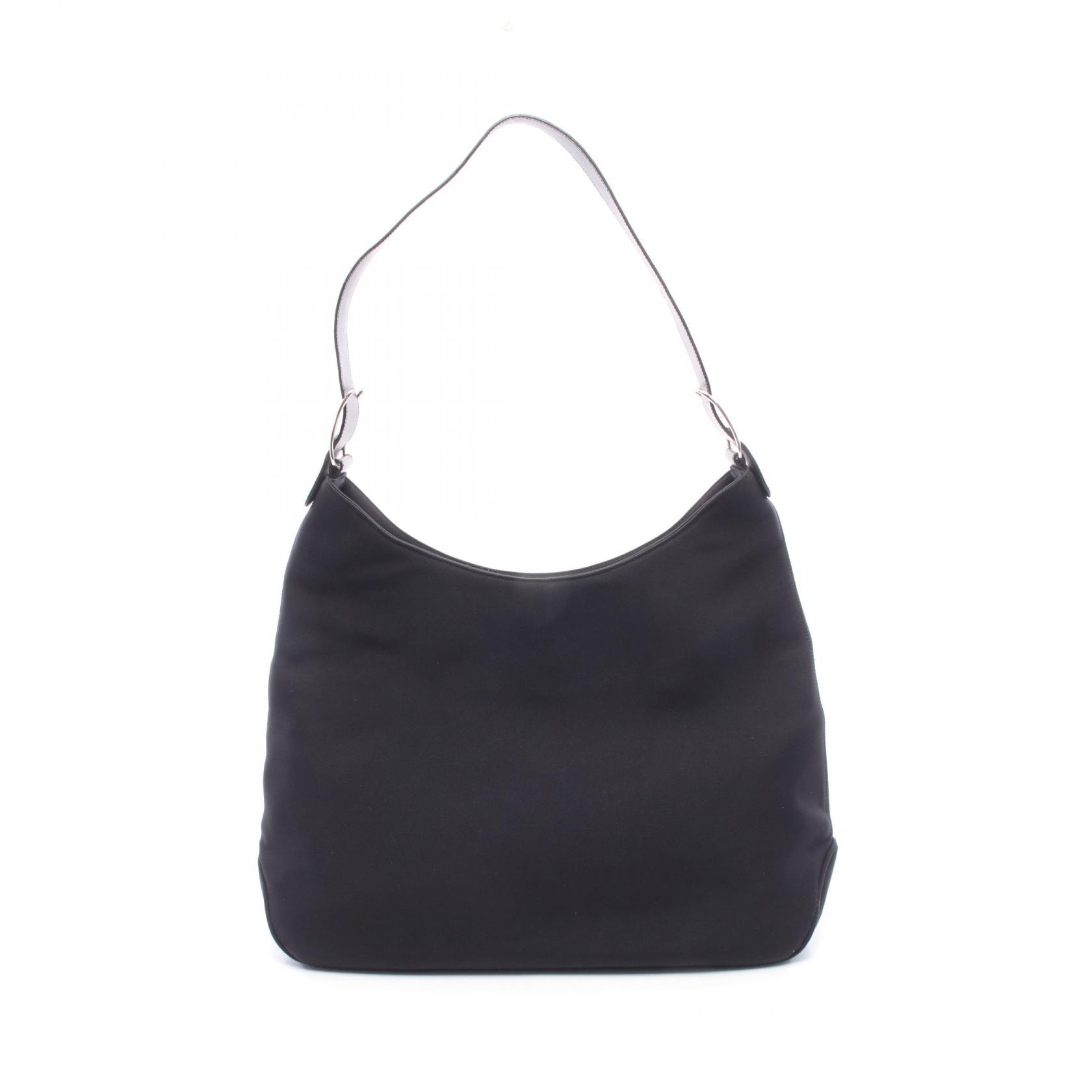 サルヴァトーレフェラガモ Salvatore Ferragamo ヴァラ ショルダーバッグ バッグ キャンバス レザー レディース ブラック系 21 8194 【中古】