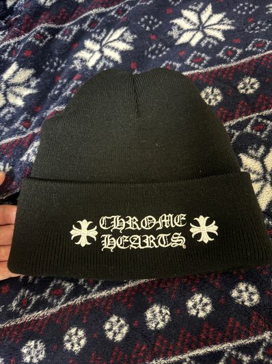Chrome Hearts Wool Watch Cap Logo Embroidery Beanie "Black"