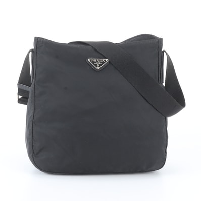 ■美品 プラダ テスート ナイロントライアングルロゴショルダーバッグ