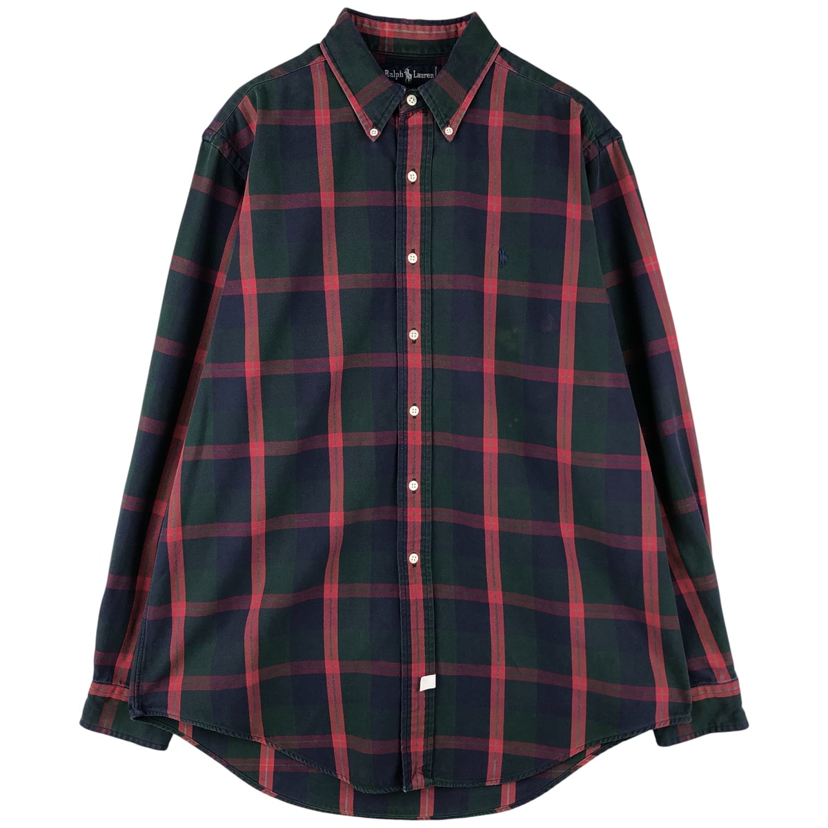 古着 ラルフローレン Ralph Lauren 長袖 ボタンダウンチェックシャツ メンズL相当/eaa602375