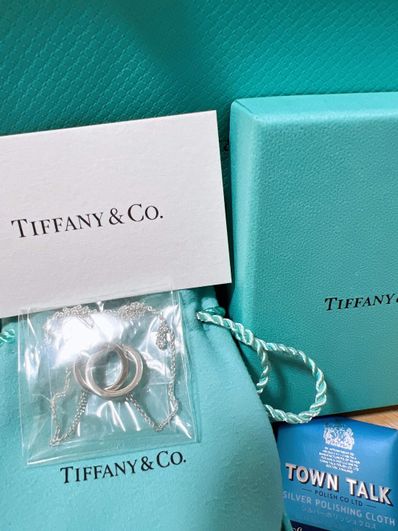Tiffany & Co Double ring Necklace "Silver"