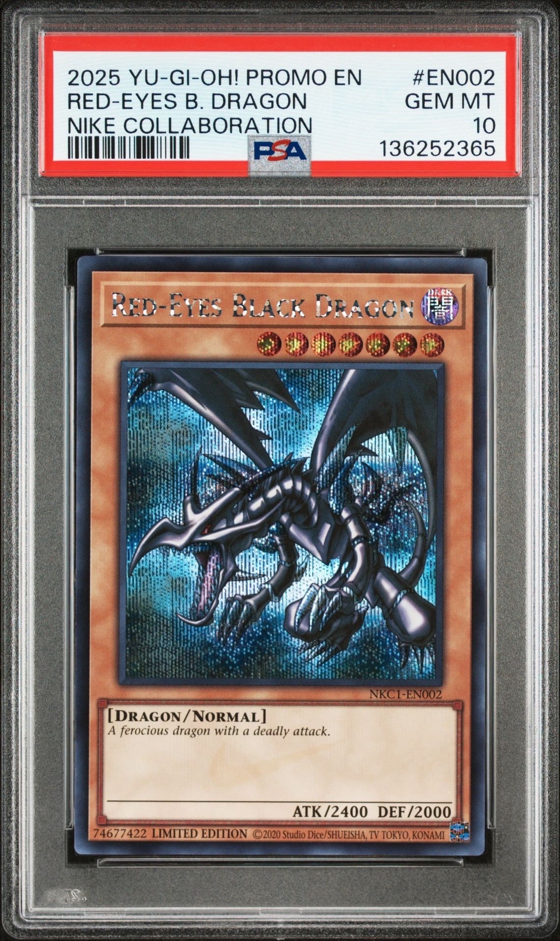 真紅眼の黒竜 SE [NKC1-EN002](遊戯王 x ナイキ エアーマックス 95 QS エアーマッスル House of Duel - 童実野町決闘遊戯館 限定プロモ) 