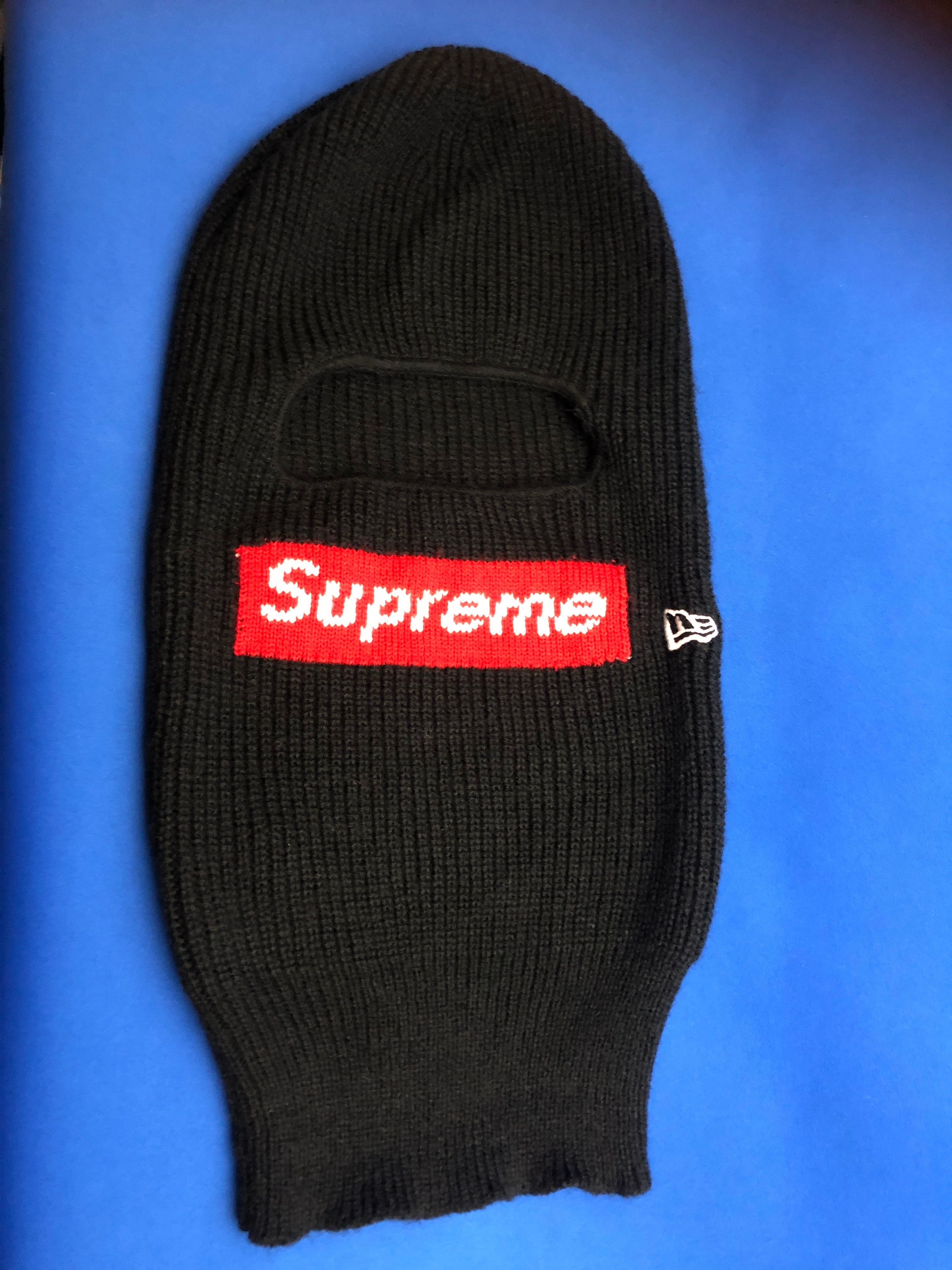Supreme New Era Box Logo Balaclava "Black"