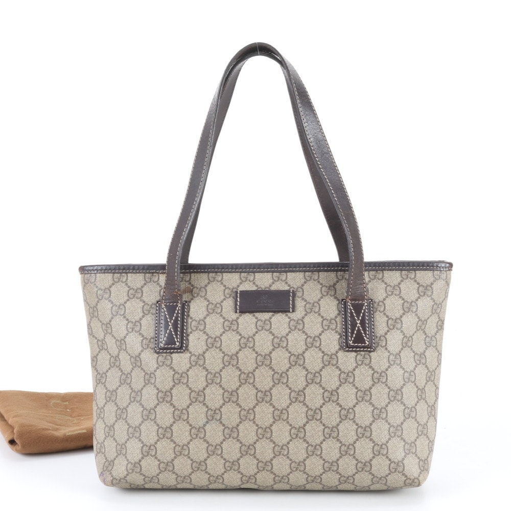 ■美品 グッチ GGスプリーム 211138 トート バッグ