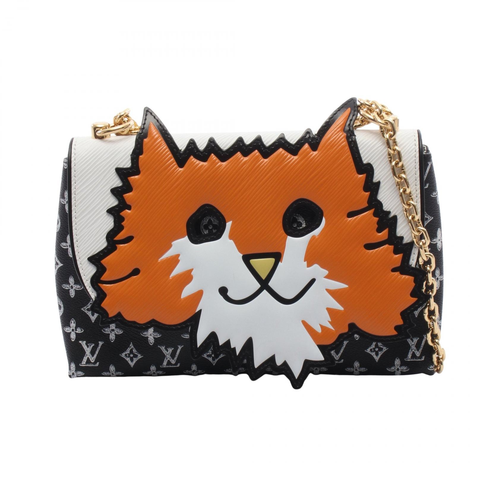 ルイ・ヴィトン LOUIS VUITTON キャットグラム ショルダーバッグ バッグ レザー PVCコーティングキャンバス エピ レディース ブラック系 / ホワイト系 / マルチカラー M52935 【中古】