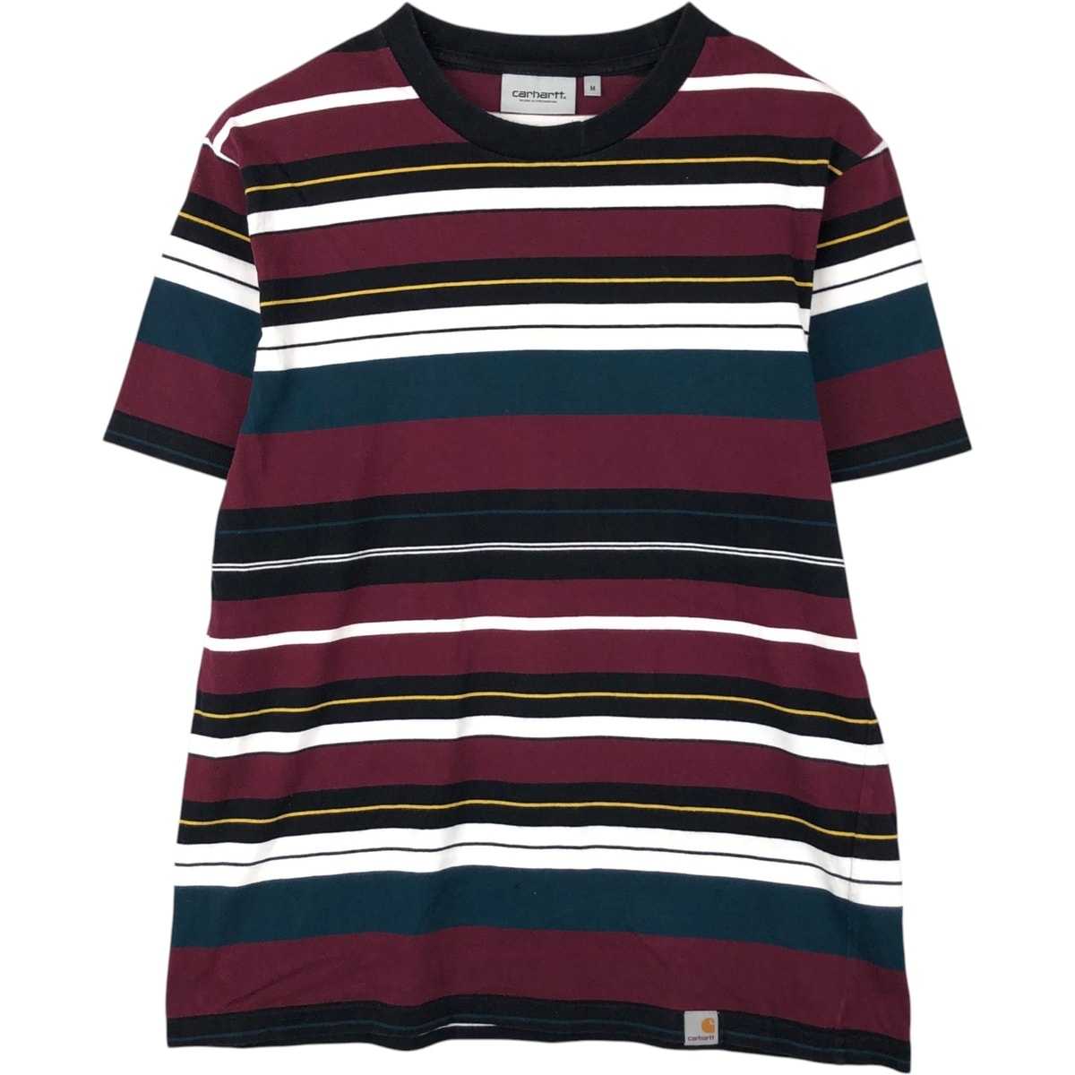 古着 カーハート Carhartt WORK IN PROGRESS マルチボーダー 半袖 ボーダーTシャツ メンズM相当/eaa647804