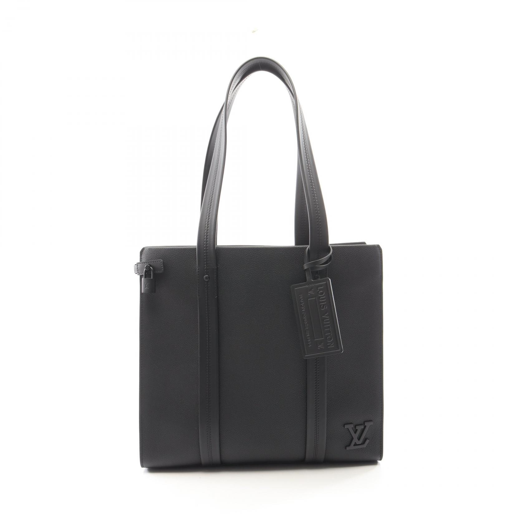 ルイ・ヴィトン LOUIS VUITTON テイクオフ トート アエログラム ノワール トートバッグ バッグ レザー メンズ ブラック系 M57308 【中古】