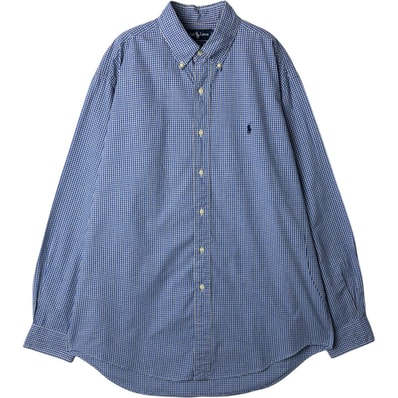 古着 ラルフローレン Ralph Lauren YARMOUTH 長袖 ボタンダウンチェックシャツ メンズL相当/eaa649941