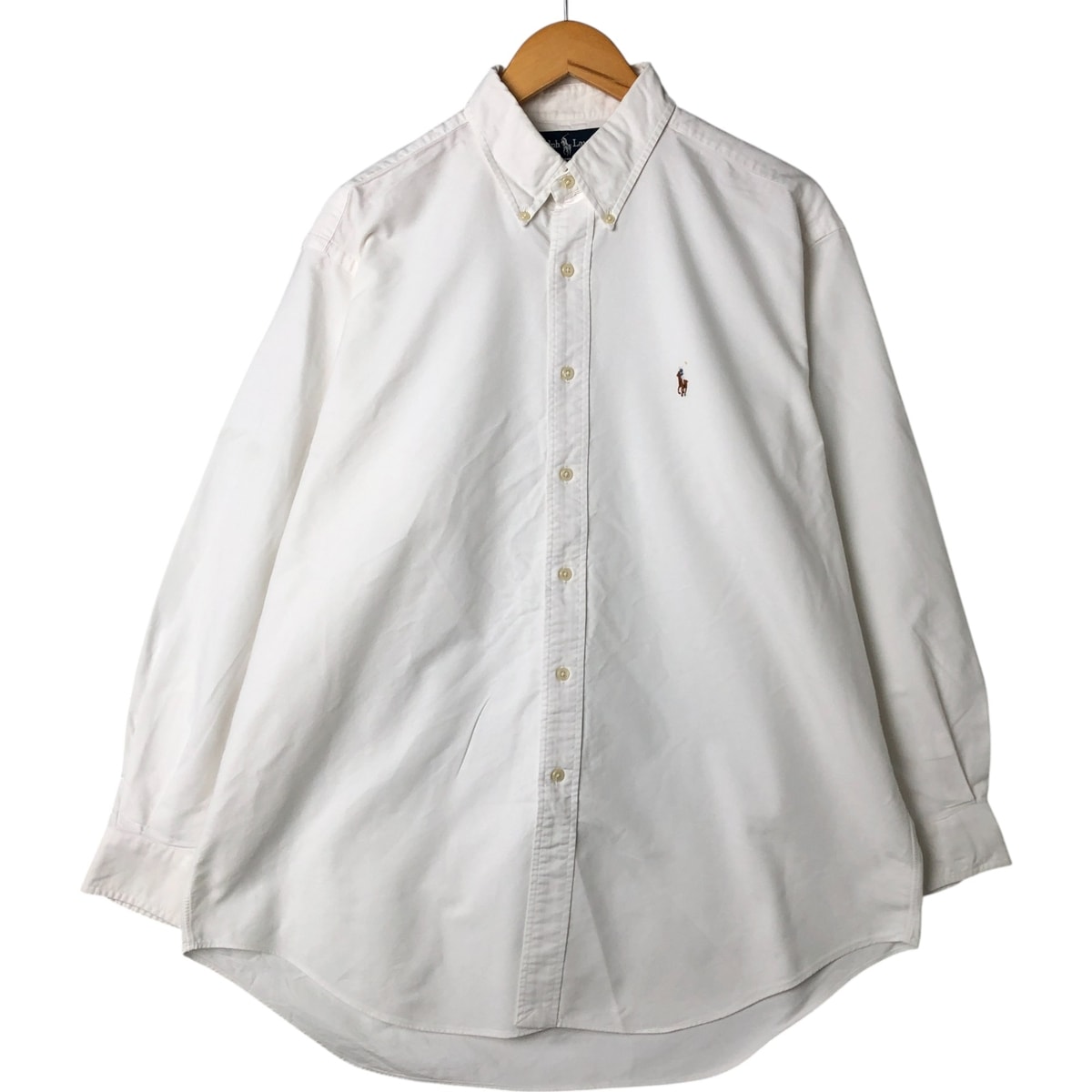 古着 ラルフローレン Ralph Lauren YARMOUTH 長袖 ボタンダウンシャツ メンズL相当/eaa548372