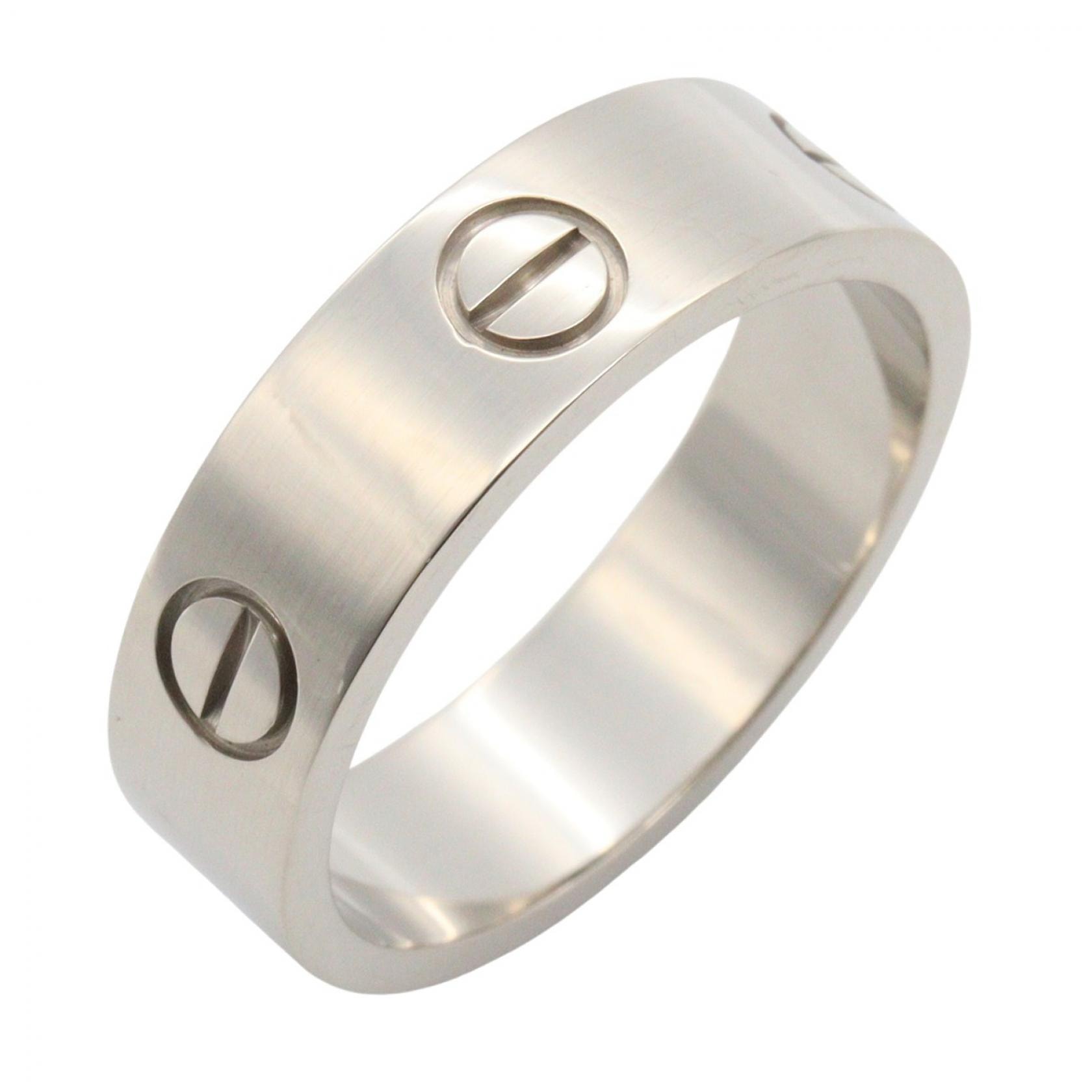カルティエ CARTIER ラブリング リング・指輪 ジュエリー K18WG(ホワイトゴールド) メンズ レディース シルバー系 B4084700 【中古】