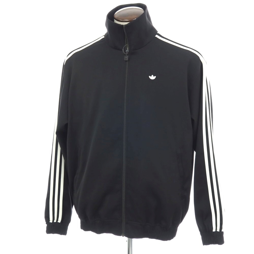 【中古】アディダス adidas ポリエステルレーヨンポリウレタン トラックジャケット ブラック【サイズXL】【メンズ】