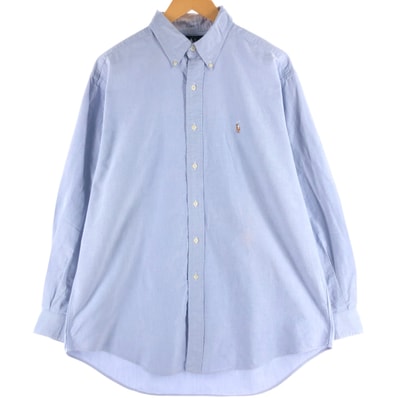 古着 ラルフローレン Ralph Lauren YARMOUTH 長袖 ボタンダウンシャツ メンズL相当/eaa538293