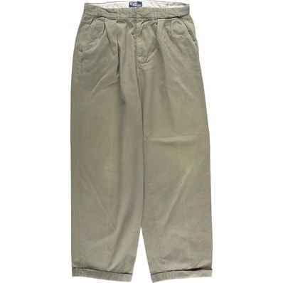 古着 ラルフローレン Ralph Lauren POLO by Ralph Lauren ツータック チノパンツ メンズw34相当/eaa606693