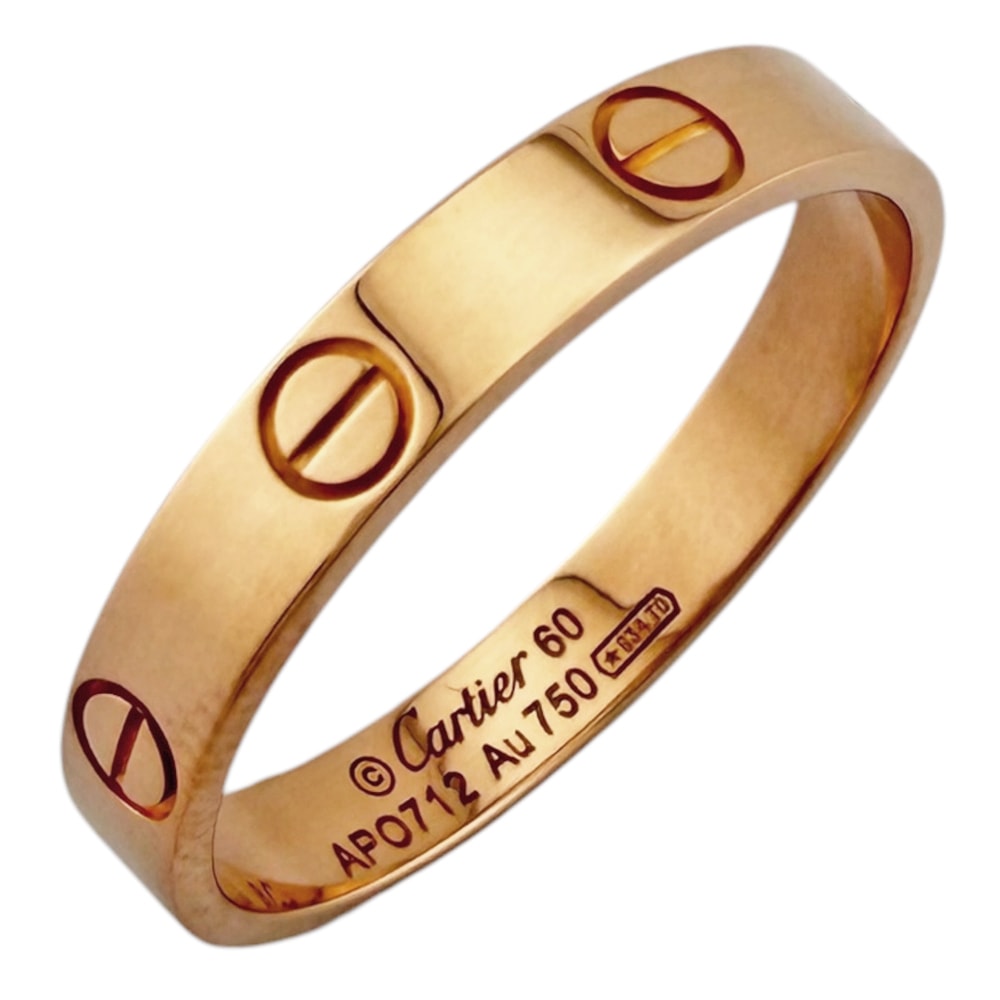 カルティエ ミニラブ リング 指輪 19.5号 18金 K18ピンクゴールド ユニセックス CARTIER  中古