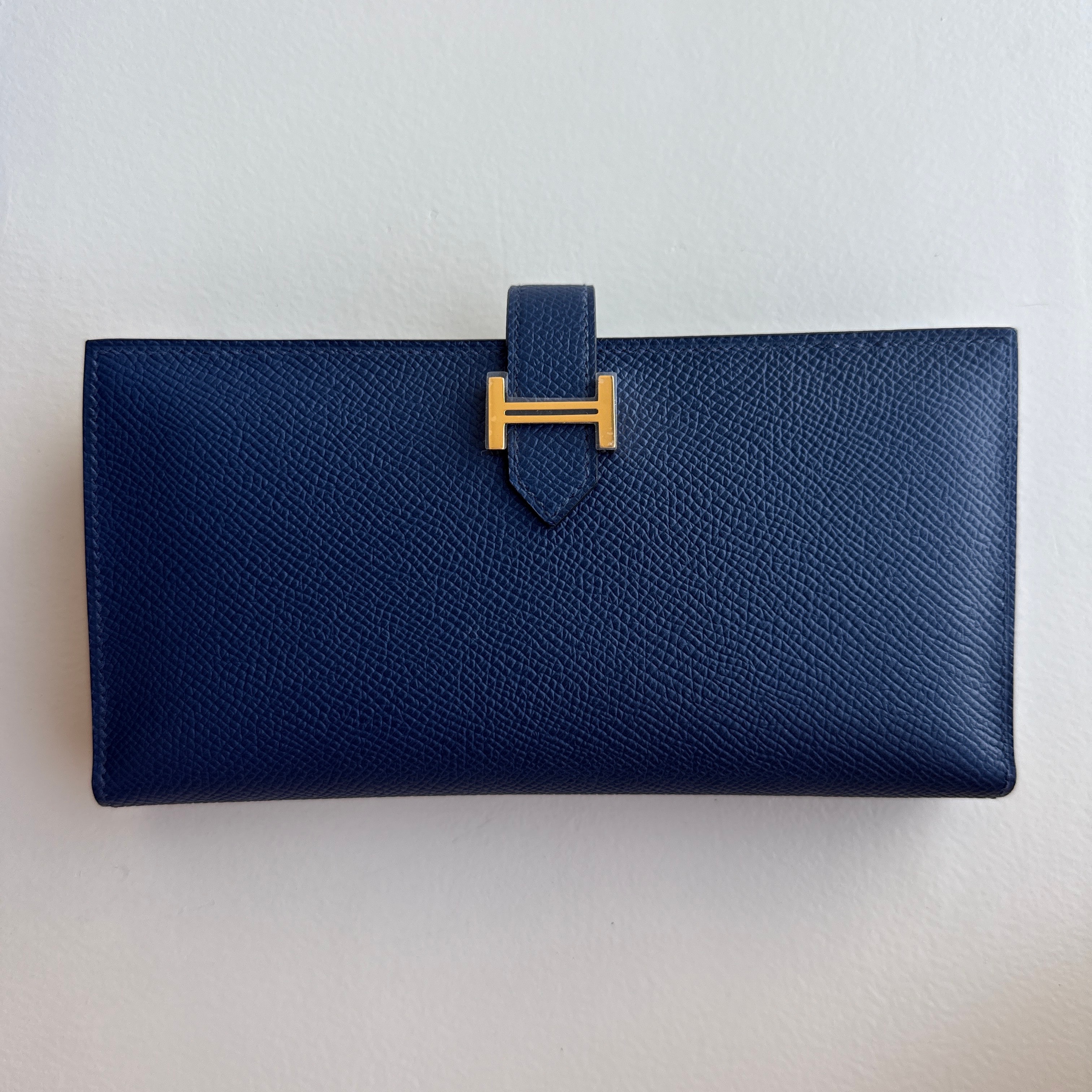 エルメス ベアンスフレ エプソン "エトゥープ/ゴールド"