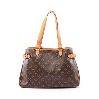 ルイ・ヴィトン LOUIS VUITTON バティニョール オリゾンタル ショルダーバッグ バッグ PVCコーティングキャンバス レザー モノグラム レディース ブラウン系 M51154 【中古】