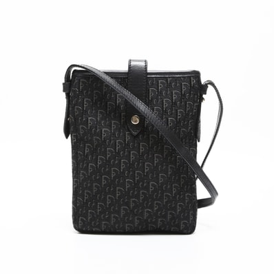 ディオール Dior トロッター キャンバス フォン ケース ショルダーバッグ【中古】