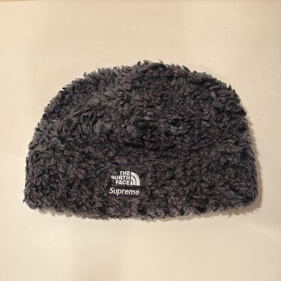 Supreme x The North Face High Pile Fleece Beanie "Black"